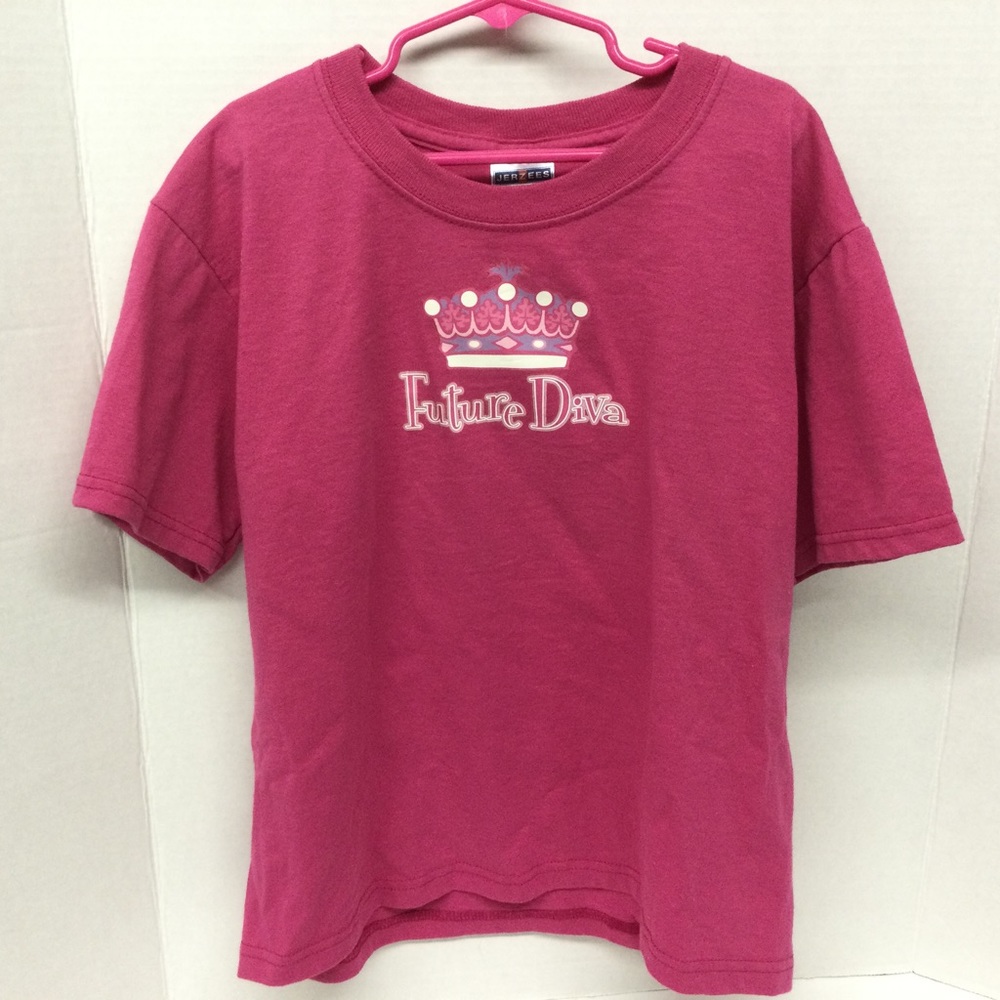 T-Shirt “Future Diva” kid youth shirt Medium 10-12 Jerzees brand t-shirt…